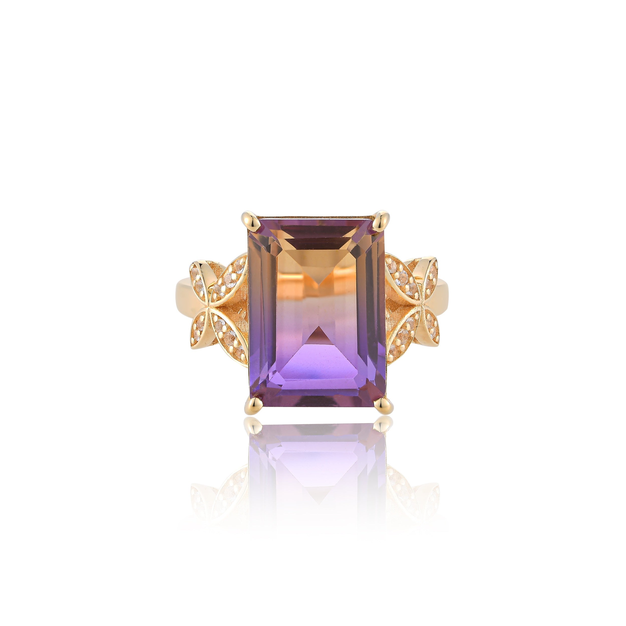SunSet Serenade Ametrine Quartz Ring