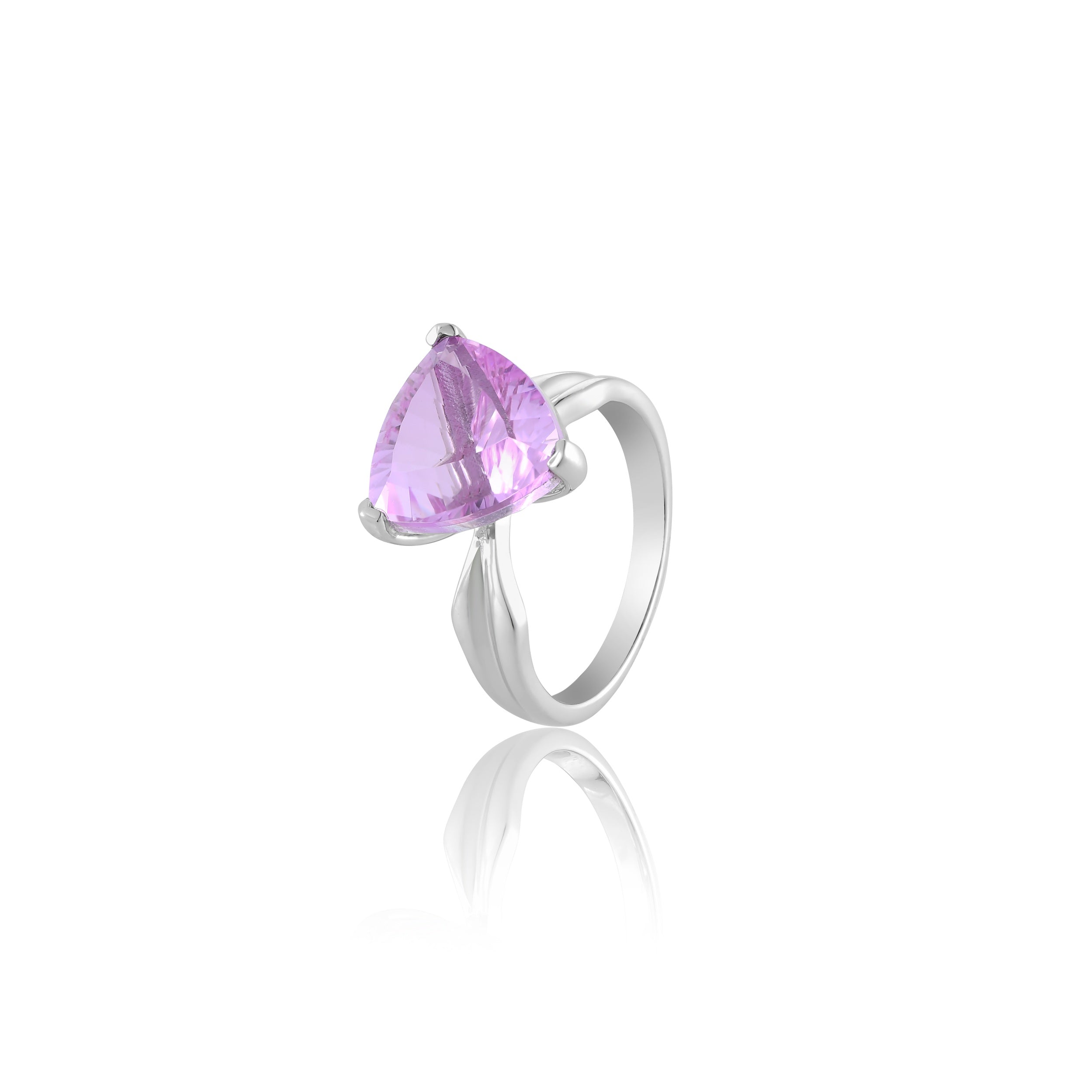 Trialac Kunzite Quartz Ring