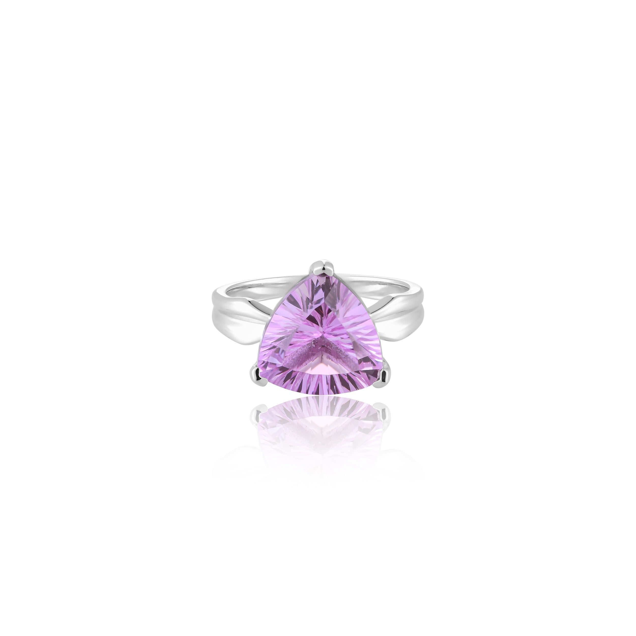 Trialac Kunzite Quartz Ring