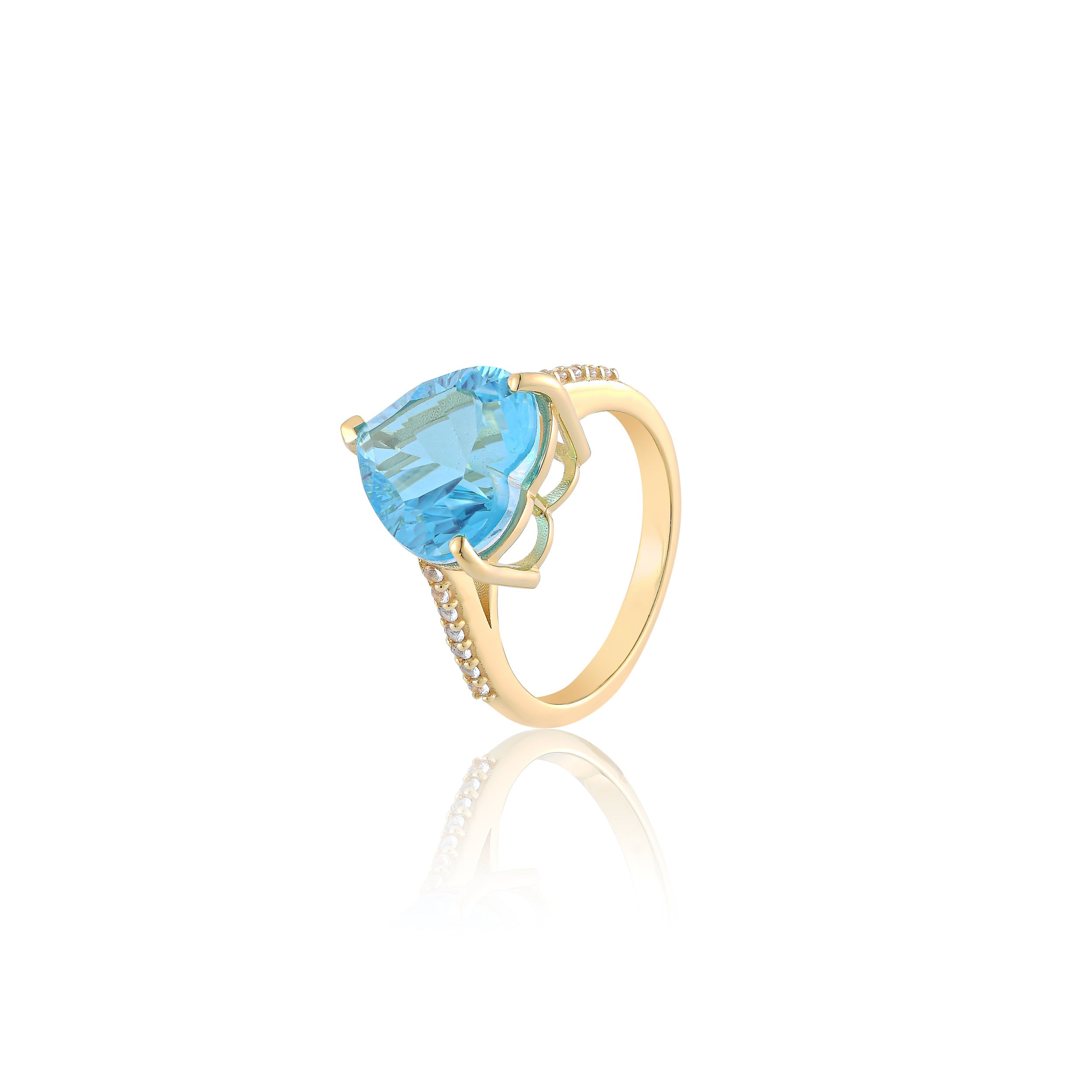 Valentina Paraiba Quartz Ring