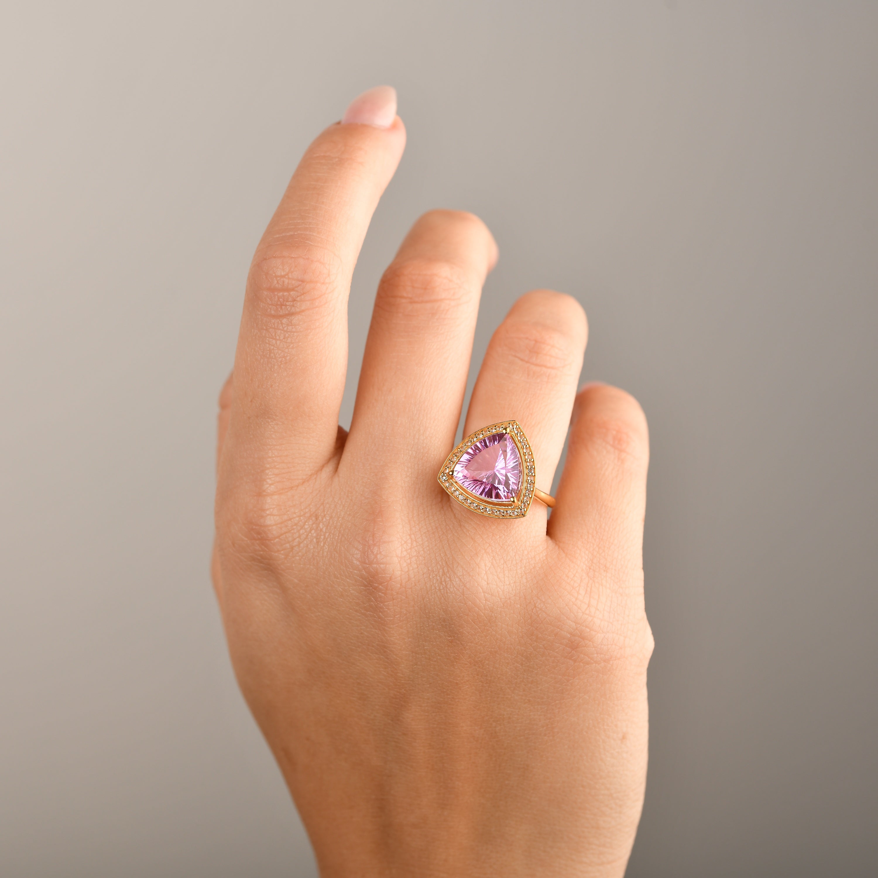Violla Kunzite Quartz Ring