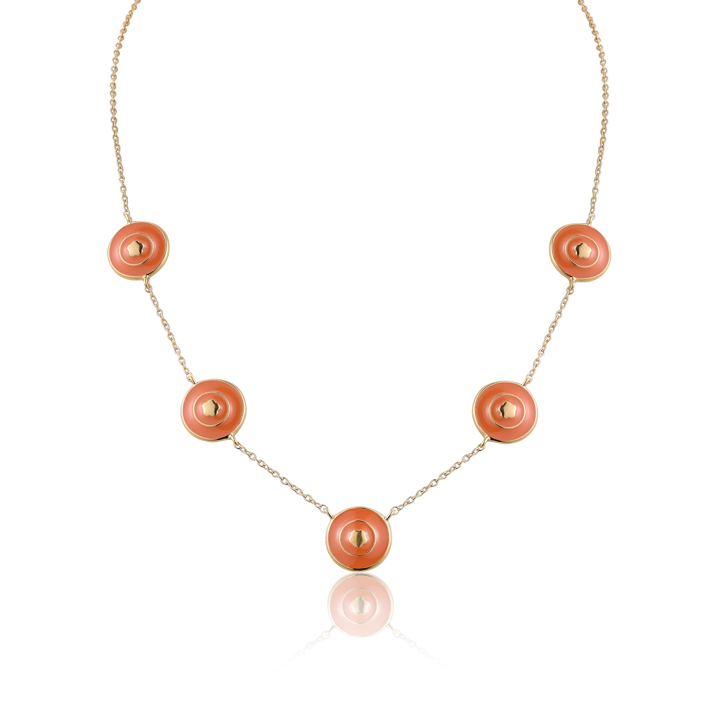 Coral Bloomelle Cascade Necklace