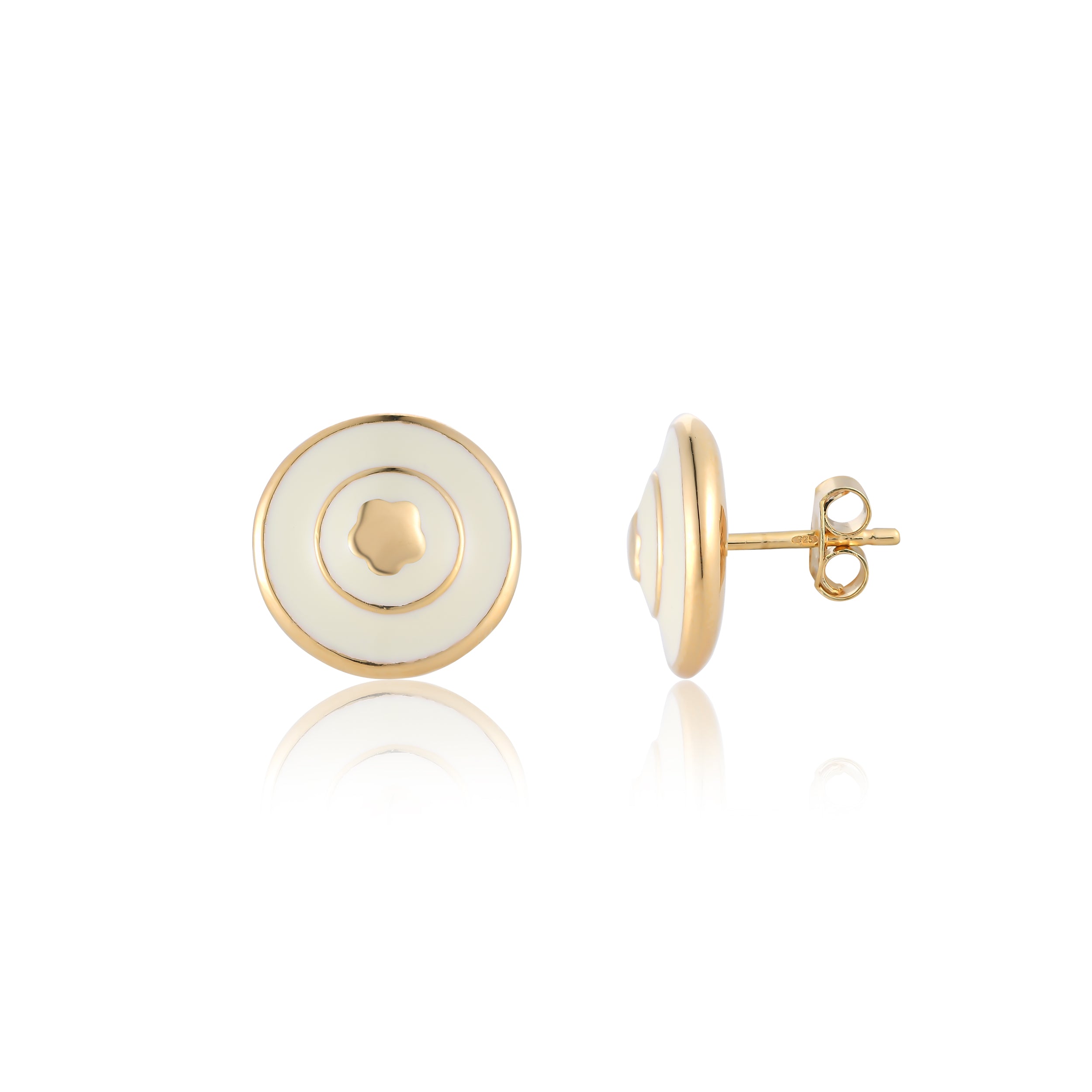 Ivory Bloomelle Studs
