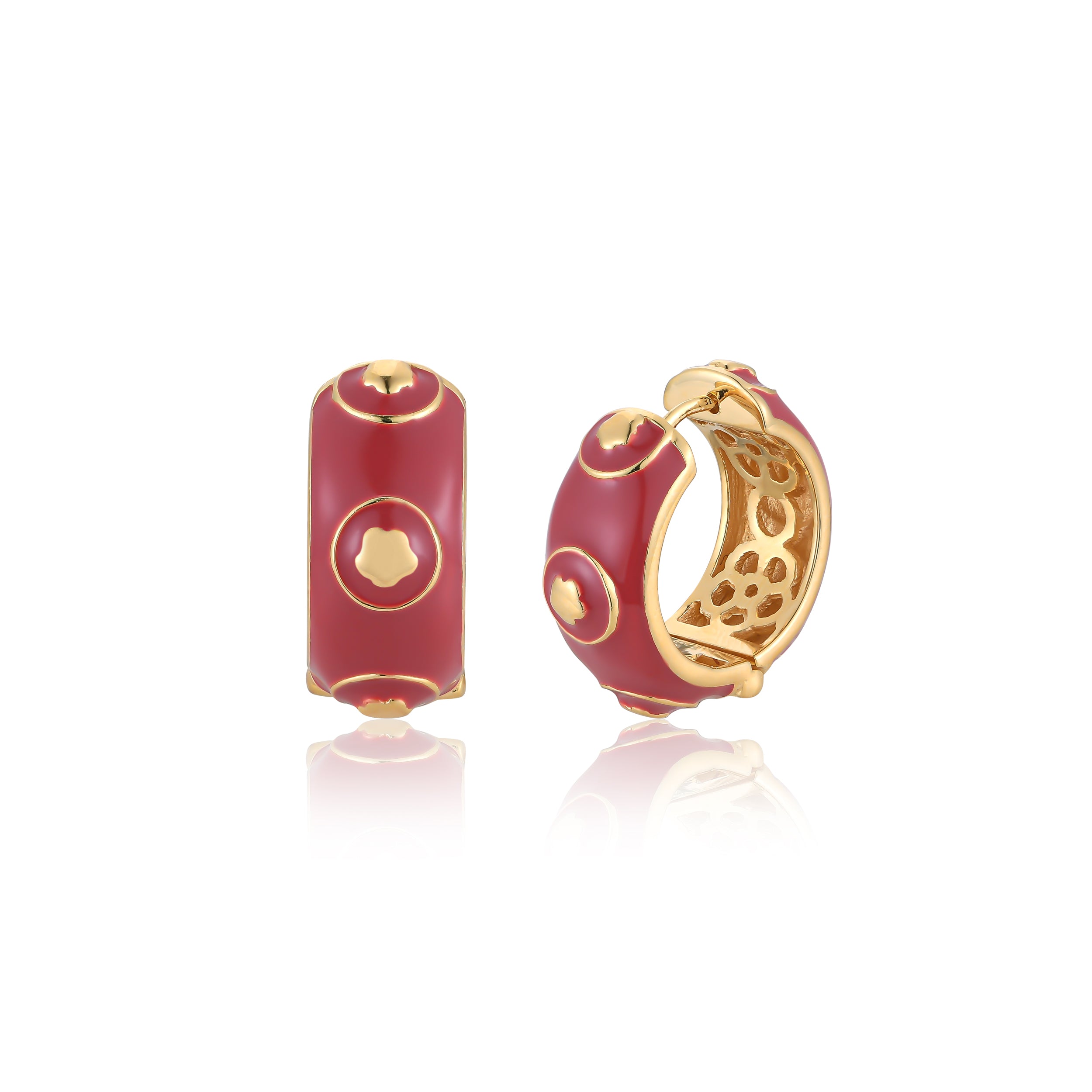 Blush Pink Bloomelle Hoops