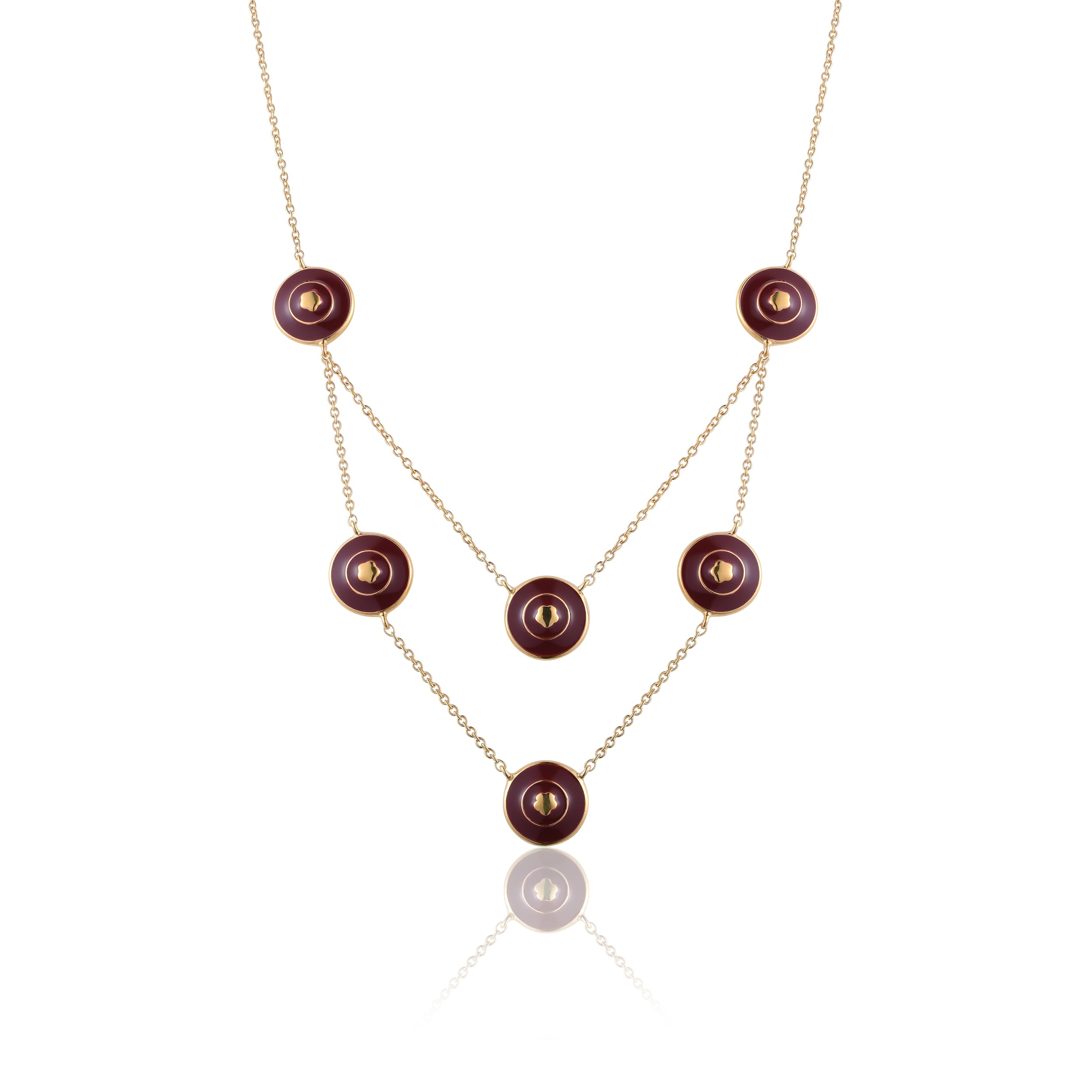 Bloomelle Layered Necklace – Mulberry