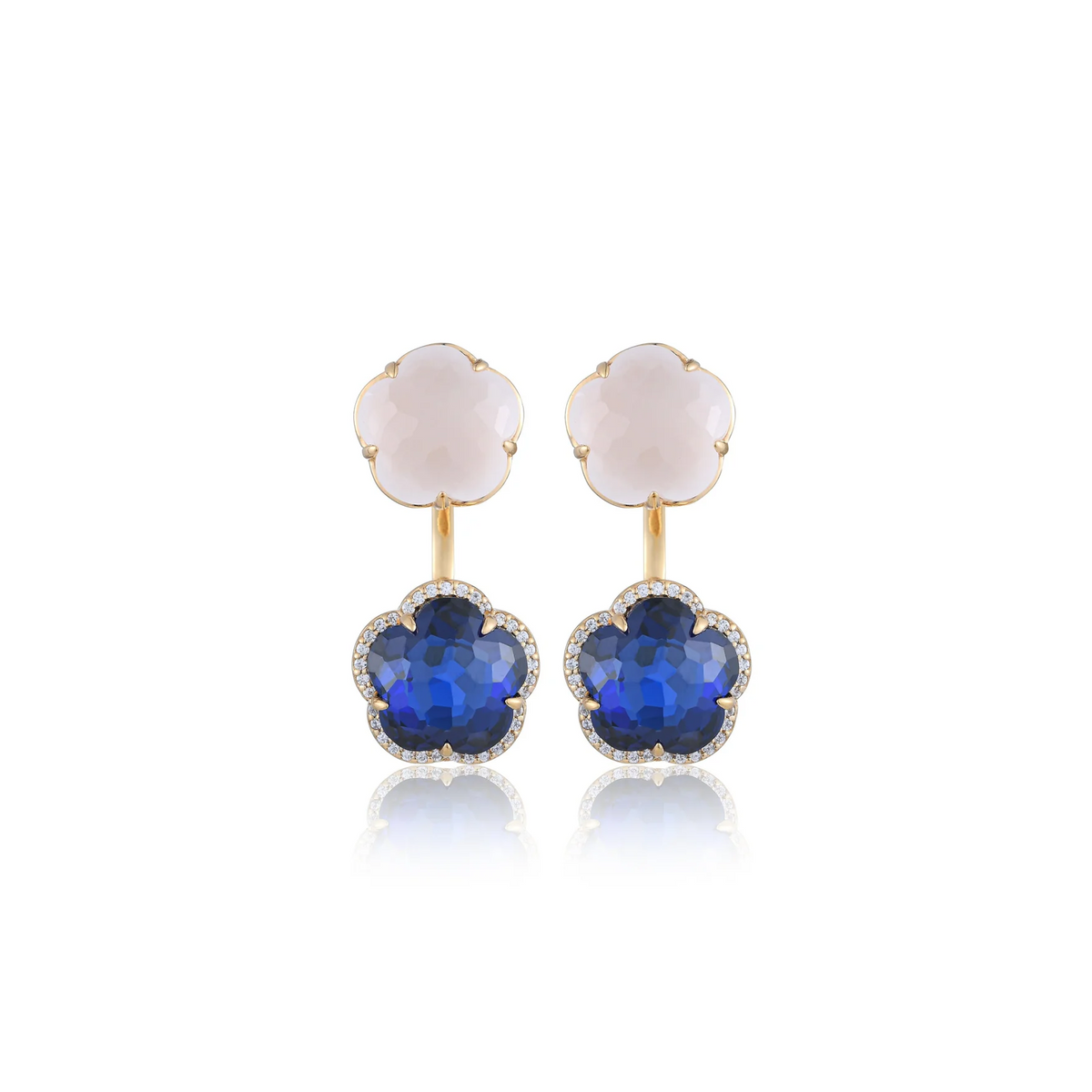 Bloom Twinstone Celeste Drop Earrings