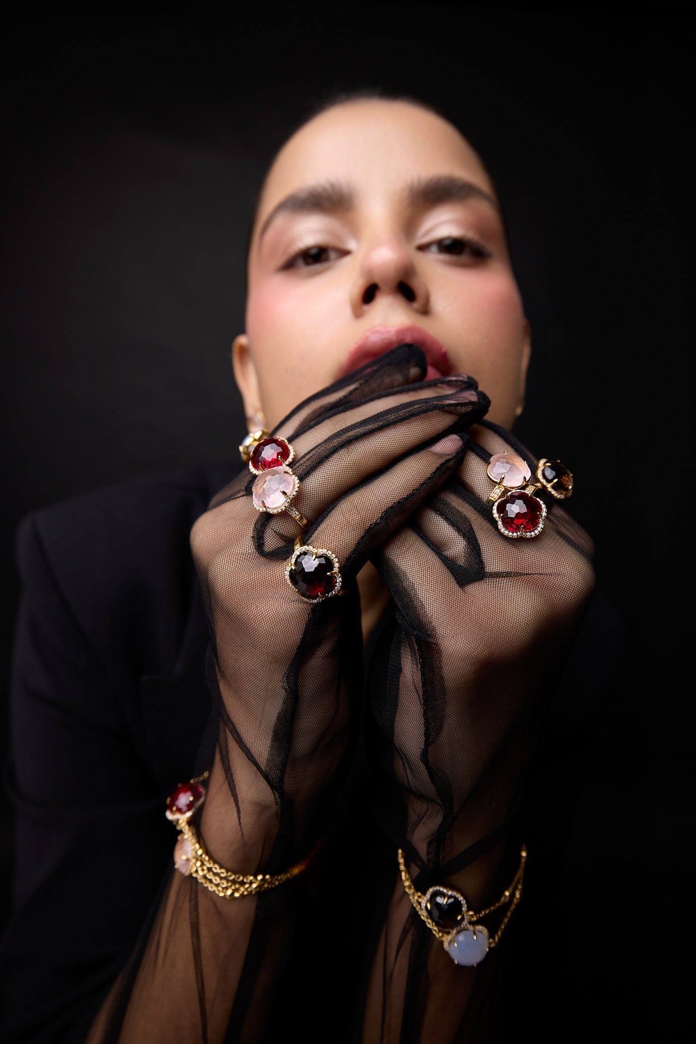 Bloom Red Garnet-Blaze Bracelet
