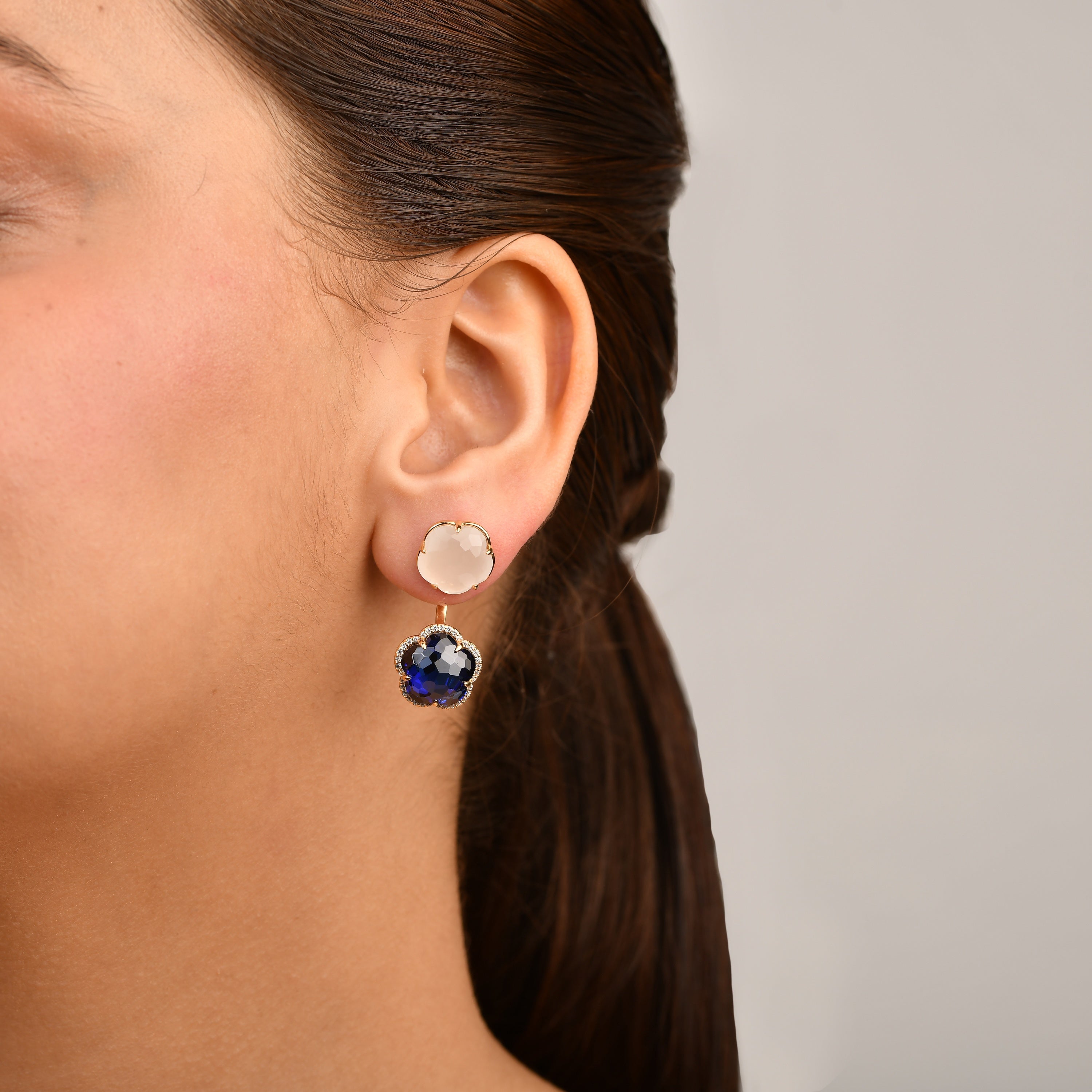 Bloom Twinstone Celeste Drop Earrings