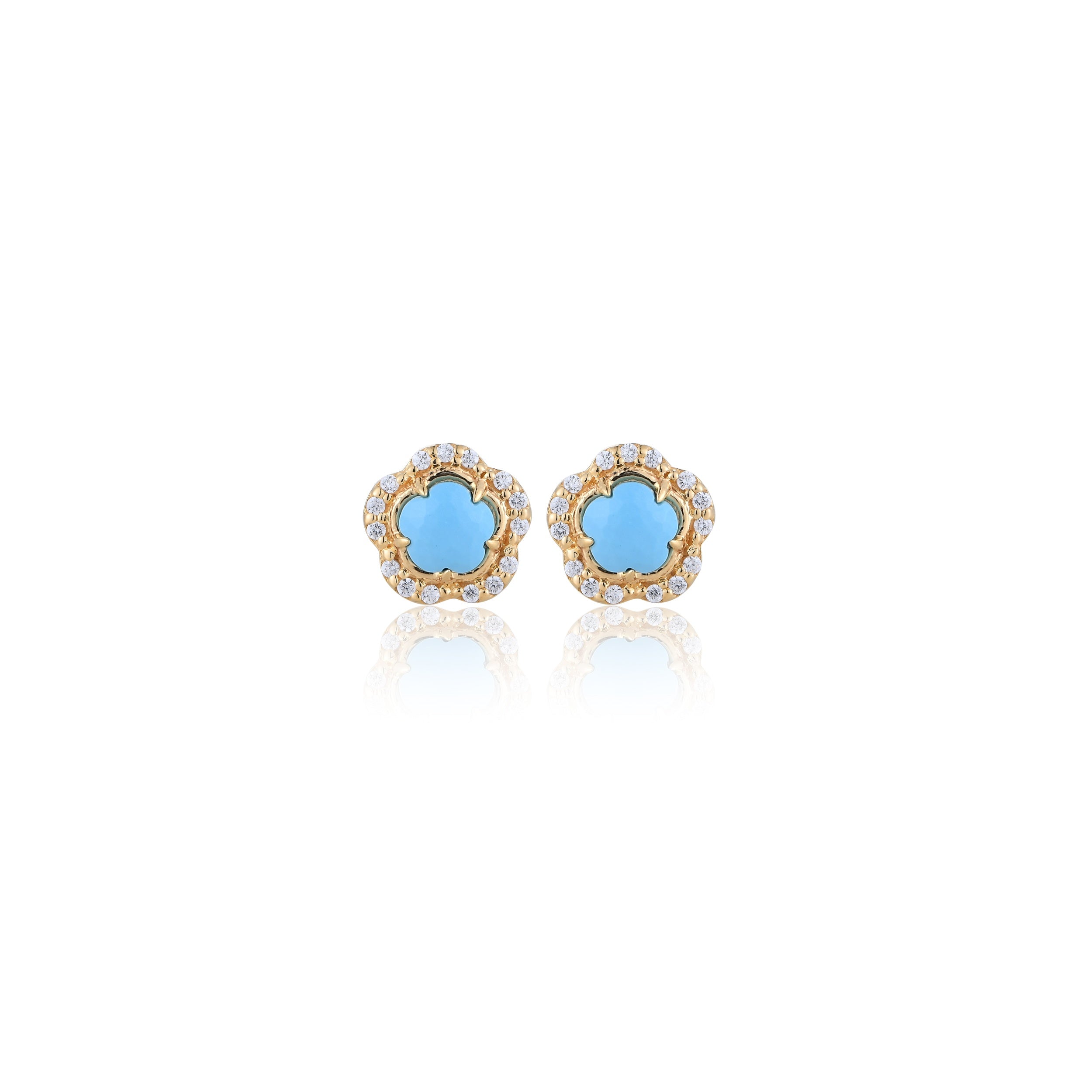 Blossom Turquoise Stud Earrings